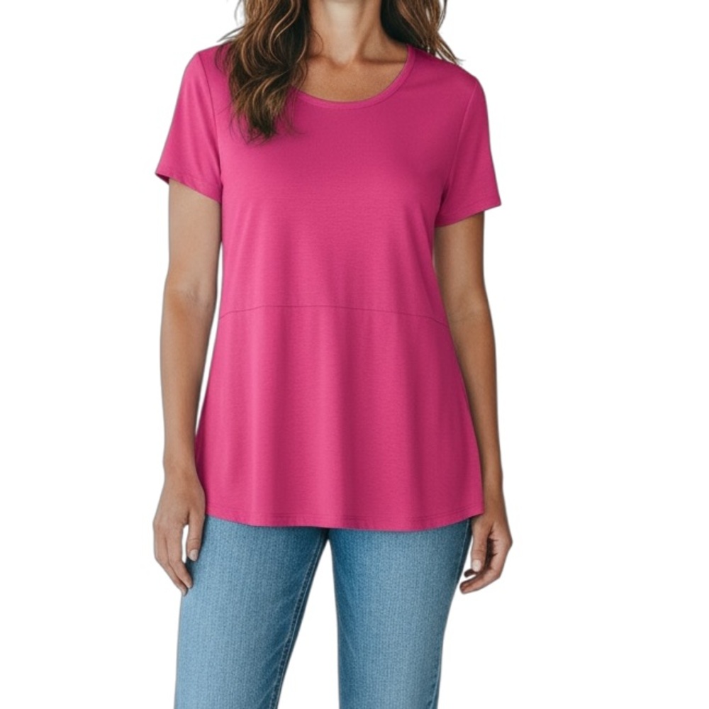 West Loop Women's Size L Pink Tunic Top